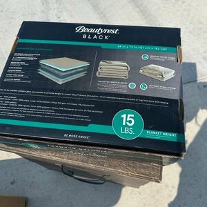 Black Weighted Blanket - Gray